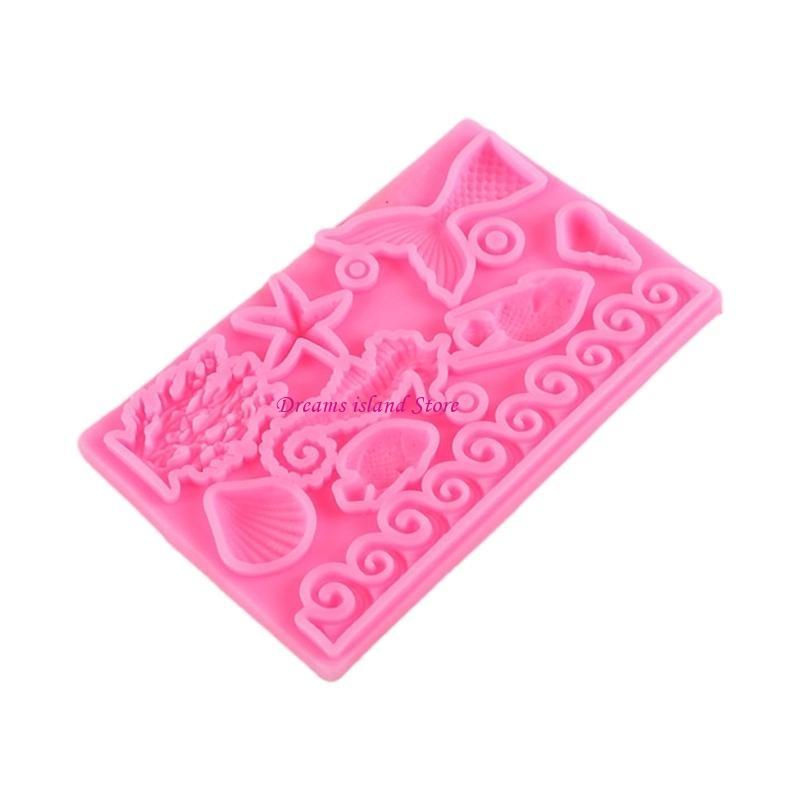 Turtle-Starfish-Fondant Mold for Homemade-Baking DIY Cake-Decorating Baking Mold HX6C
