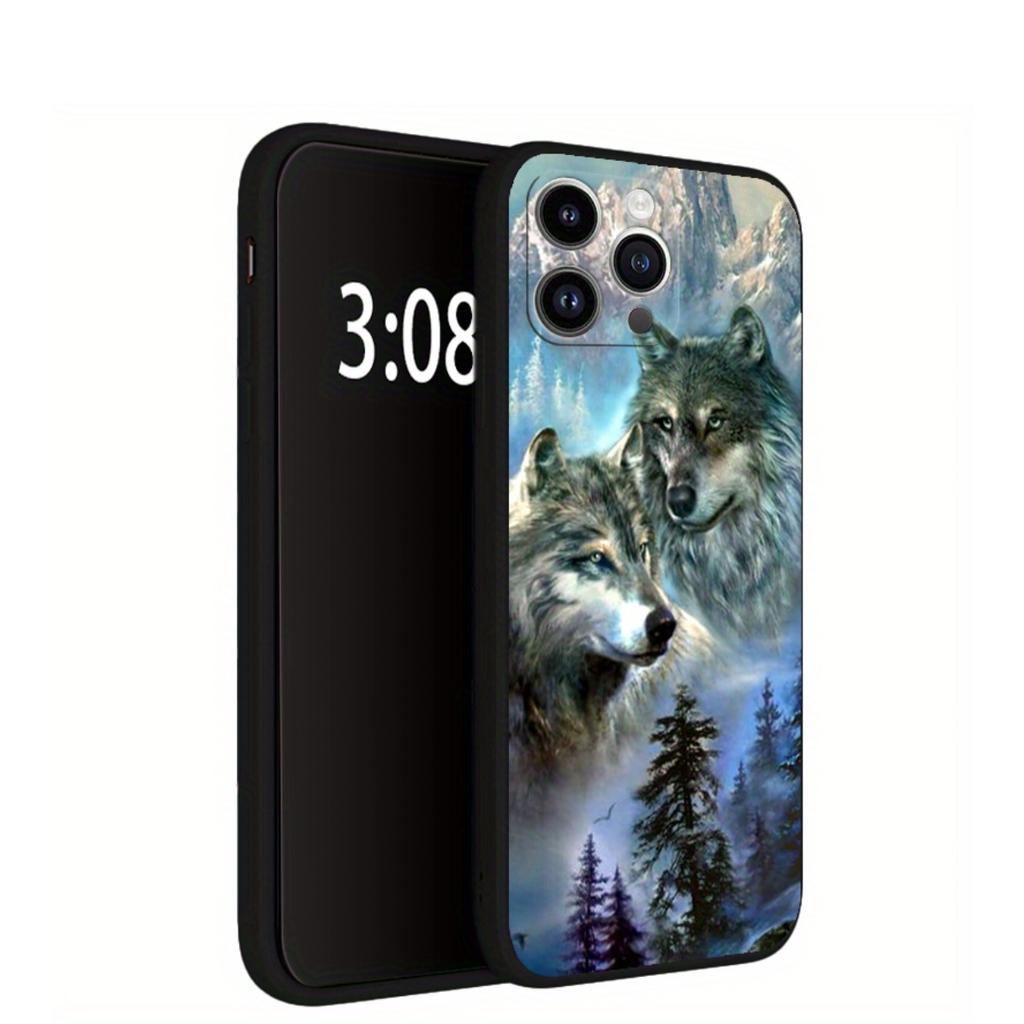 Wolf Pattern TPU Phone Case Suitable for iPhone 17 16 15 14 13 12 11 Pro/Max/Plus Anti Drop and Shockproof Back Cover