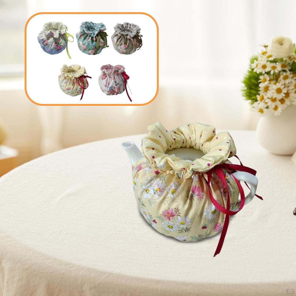 Tea Cozy Teapot Warmer Decoration Portable Decorative Pot Cover Kettle for Home Festival