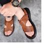 Fashion Genuine Leather Men Sandals Summer Classic Men Shoes Slipper Outdoor Sneakers Men Walking Footwear Sandalias Hombre Pantuflas