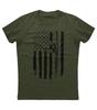 USA Flagge AR15 Gewehr 2. Verfassungszusatz Militärisch Patriotisches T-Shirt
