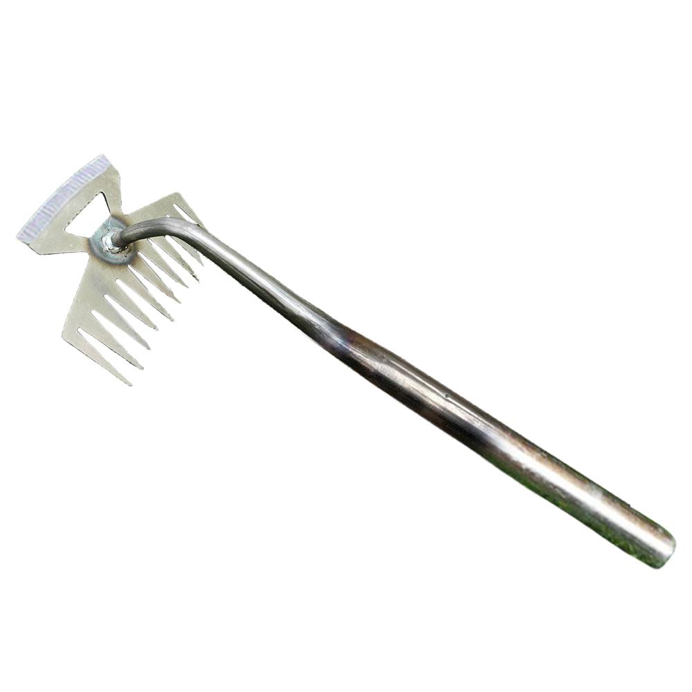 2 In 1 Loose Soil Weeder Ergonomic Handle Manual Hand Weeding Removal Puller V Fork Weeding Removal Puller Wild Vegetable Shovel