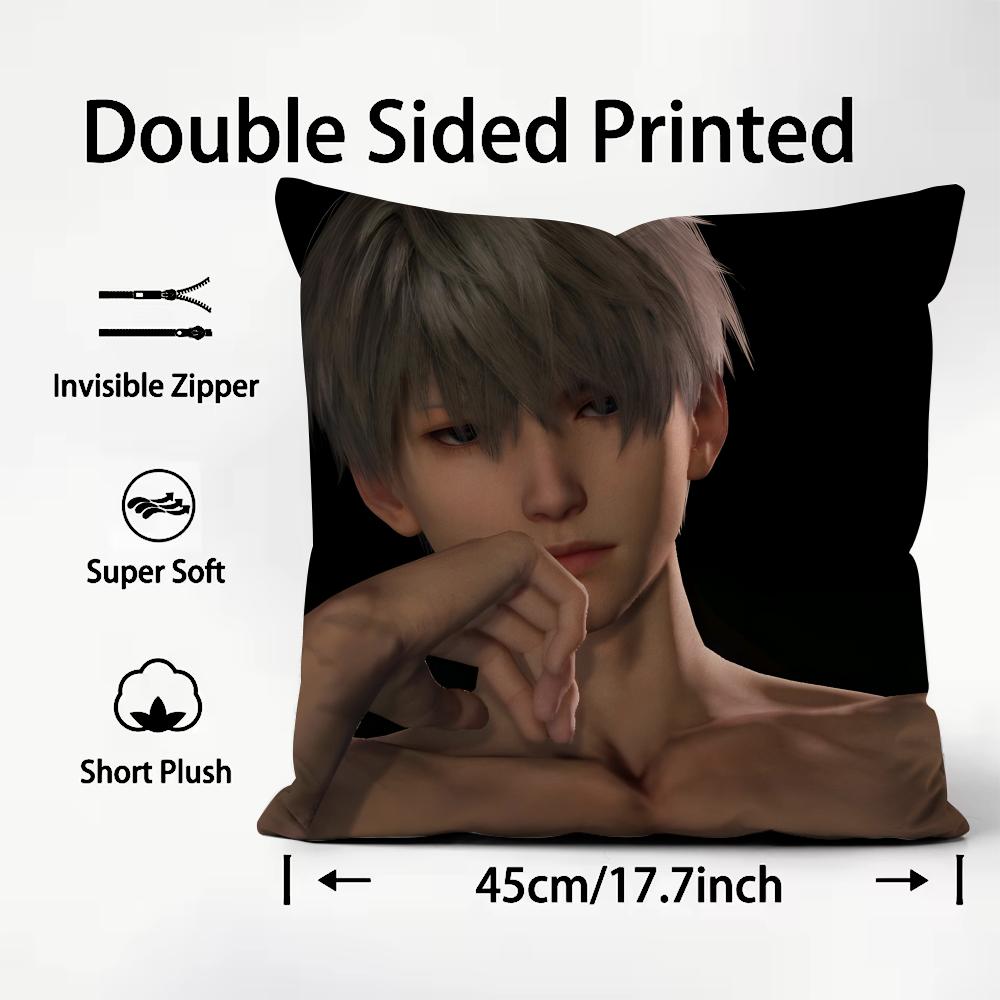 

Love And Deepspace Xavier Cushion Cover Plush Fabric Soft DoubleSided Printed Sofa Warm Winter Home Child Gift Pillow Case 30x30cm