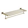 Golden Wall-Mounted Towel Rack