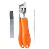Angled Nail Clippers Curved Fingernail Cutter Wide Jaw Opening Anti Splash Nail Trimmer Multi-Functional Manicure Pedicure Tools