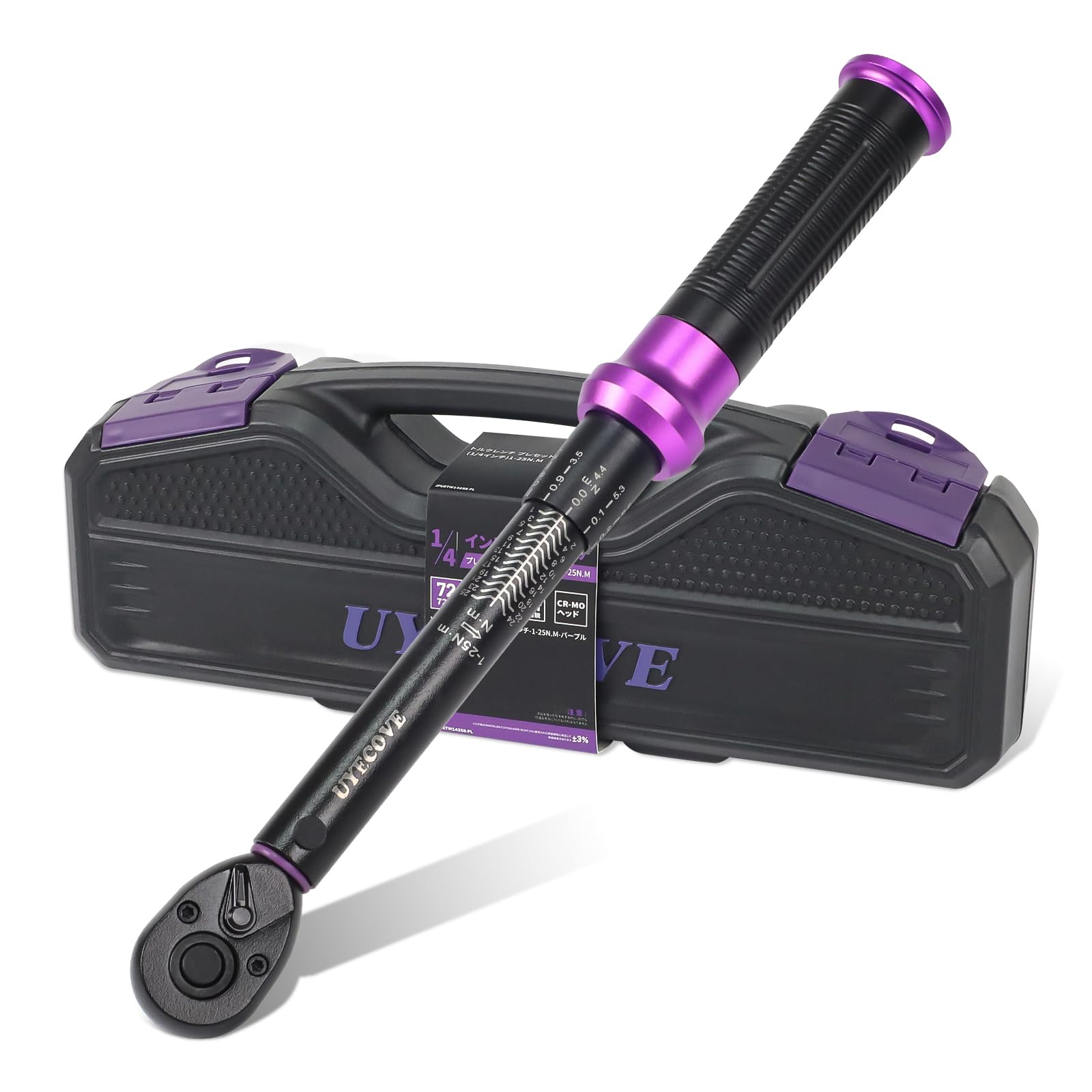 

Динамометрический ключ UYECOVE для велосипедов и дорожных велосипедов Предустановленный мм Высокая точность Двойной 72 зуба Быстрый Легкий в работе Калибровка Японская инструкция Кейс для хранения фиолетовый