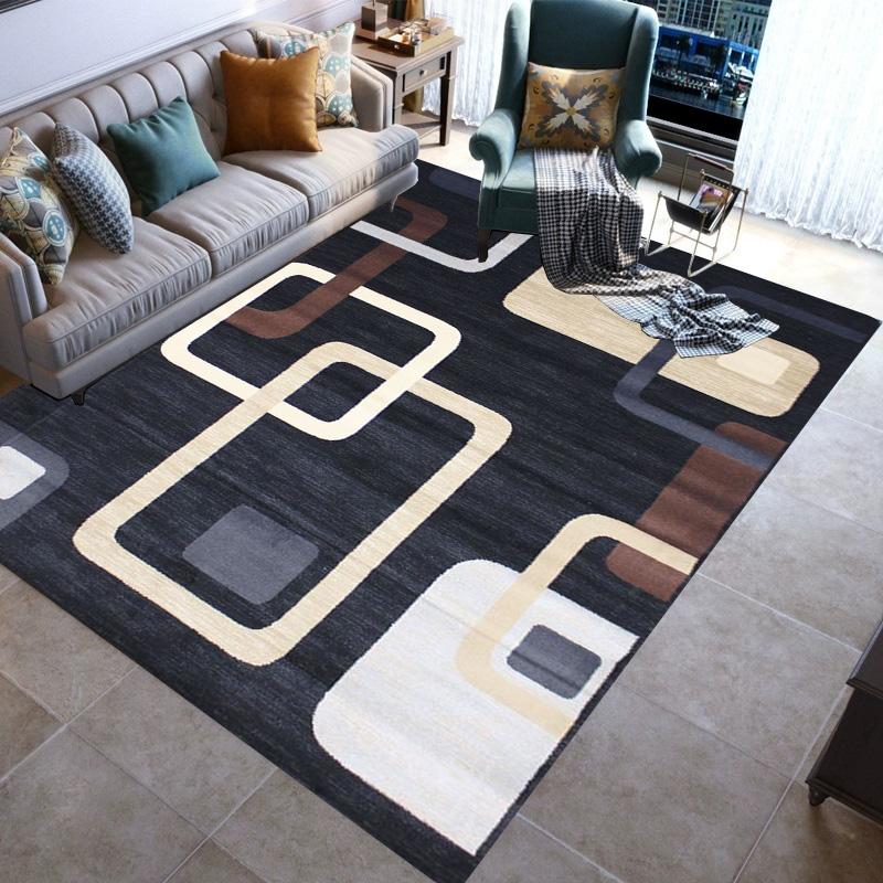 Geometric Modern Rugs Area Carpet Non-slip Floor Mat Door Family Bedroom Carpet Indoor Children's Play Throwing Yoga Mats