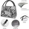Zebra Pattern Lunch Bag Thermal Tote Bag for Men Women Lunch Box Reusable Insulated Lunch Container for Work Pinic Travel