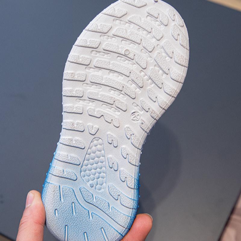 Pánské a dámské dětské boty, síťované prodyšné dětské tenisové boty, letní nové univerzální tenisky s měkkým dnem a pleteným lemem