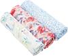Swaddle Gauze Baby Japanese Product Aden Anais Swaddle Set of 3 Water Color Garden Silky 120 X 120cm Aiden and Anais Swaddle Baby Newborn 9228J