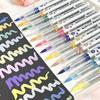 12/18/36 Colors Straight Liquid Acrylic Paint Marker Pens with Soft Brush Tip - Non-bleeding, Layerable, for Fabric, Canvas
