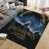 Lord of the Rings Element Square Area Rug, Non-Slip Floor Mat for Home Office, Perfect Gift for Fans.chl