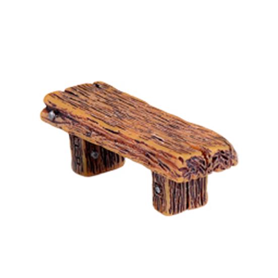 

Микропейзаж романтический табурет ремесло смола двойная садовая скамейка фигурка декор жёлтый