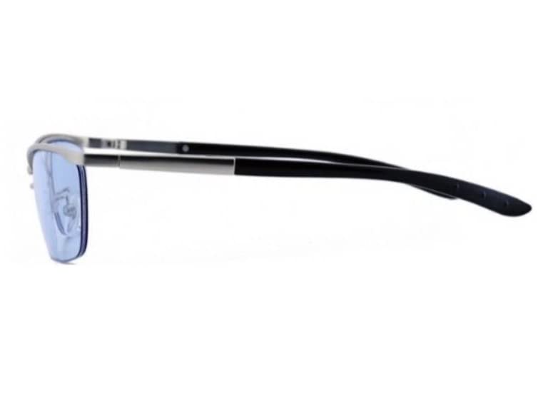 Rimless Sunglasses, Fashion Glasses for Men and Women, with Tinted Lenses (light Blue). (mellow Mart)