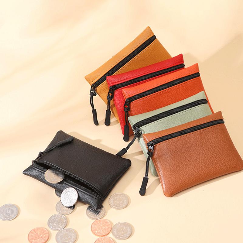 1Pc Mini Coin Bag Pouch Coin Purse Ladies Zipper Wallets Small Women Business Card Holder PU