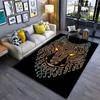 Mystical Wolf Tribal Design Carpet Yoga Living Room Room Decor Children's Crawling Mat Doormat Area Rug Games Mat