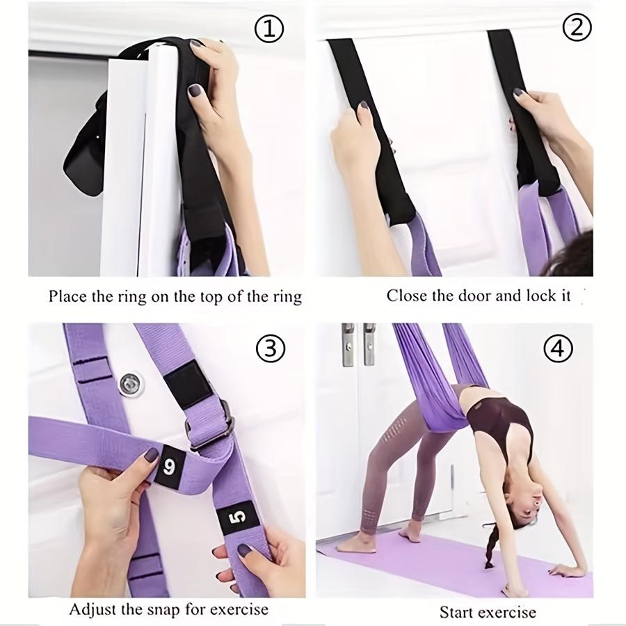 Aerial Yoga Gurt Zugseil Frau Hängematte Stretch Bein Spagat Trainer Weibliche Gym Gürtel Aerial Hängematte Schaukel Stretching Inversion