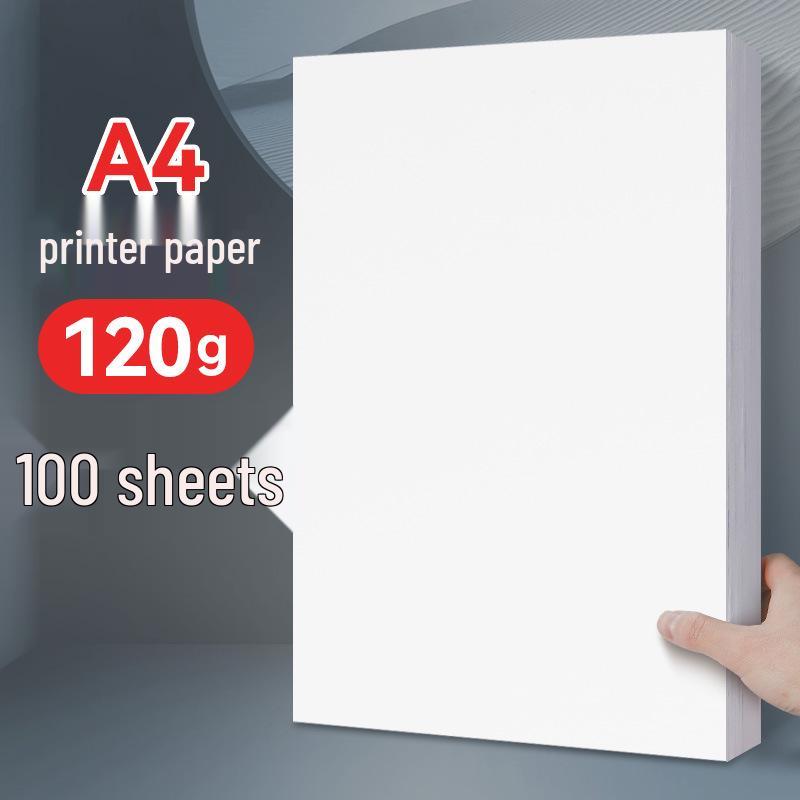 Yuanhao A4 100gsm Extra Thick White Photocopy Paper, 120g, 100 Sheets for Office/Home Use