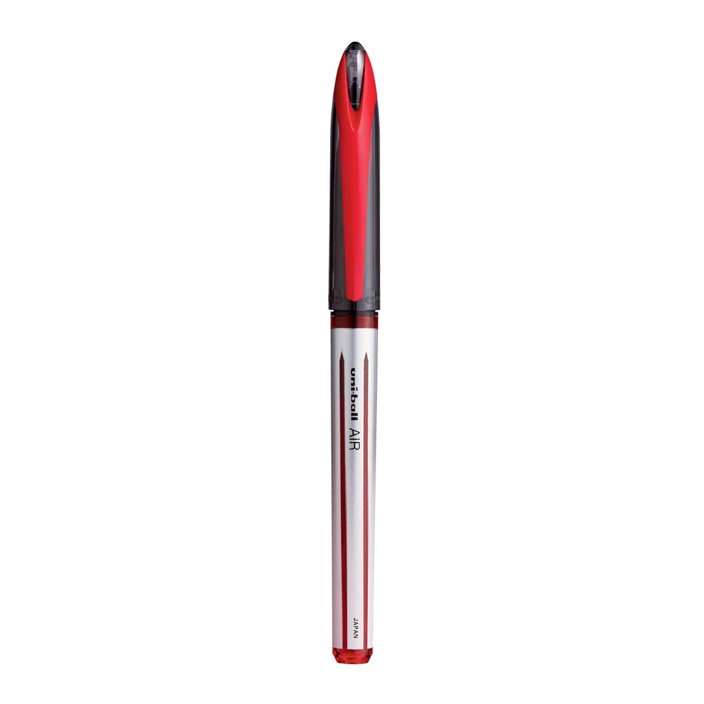 UNI-BALL Air UBA188L 0.7mm Red Ink Roller Ball Pen Pack of 1 x 3pens for Office, Home & School Writing