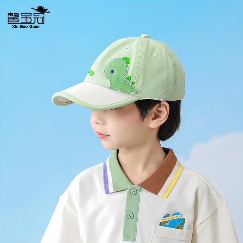 1100 New Children's Hats Boys and Girls Sunshade Baseball Caps Spring and Summer Cartoon Cute Sunscreen Peaked Caps