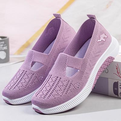 Scarpe di stoffa da donna estate nuovo stile scarpe da passeggio suola morbida scarpe morbide leggere confortevoli scarpe per anziani scarpe da donna