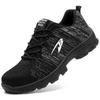 Indestructible Men Shoes Anti -Puncture Safety Shoes Work Sneakers Male Hiking Shoes Anti -Smash Steel Toe Shoes Security Footwear