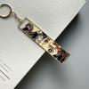 Anime Metal Hollow Out Keychains Bookmark Cute Jet Manga Fashion Bag Key Tag Jewelry Accessory Key Ring Holder Gift Anime