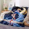 1 szt. Koc flanelowy Sailor Moon [Przytulny koc narzutowy] Na sofę, łóżko, podróż, kemping, salon, biuro, kanapę, krzesło i łóżko