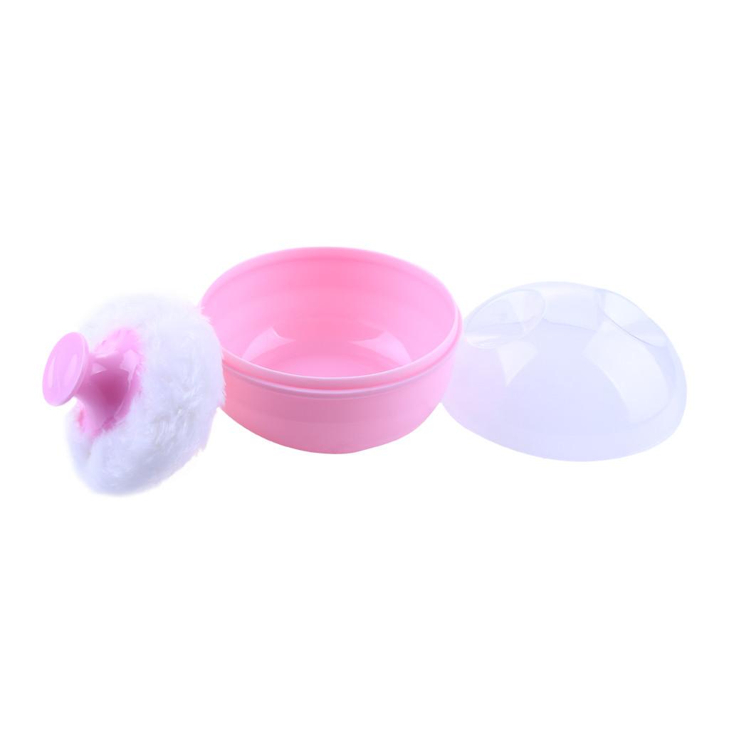  Baby Puff With Box Winceyette Puff No Hair Removal Body Powder Box Container