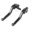 Mallofusa Motorcycle Brake Clutch Lever Set Adjuster Folding Telescopic 6 Level Adjustment Genuine Replacement