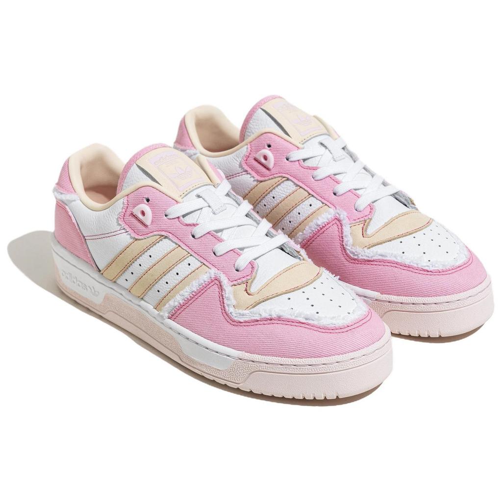Adidas Originals Rivalry Comfortable Versatile Low-Top Sneakers Women Sneakers Pink Yellow White IH3295