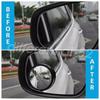 Fit Car 2Pcs Blind Spot Mirrors Round HD Glass Convex 360° Side Rear View Mirror