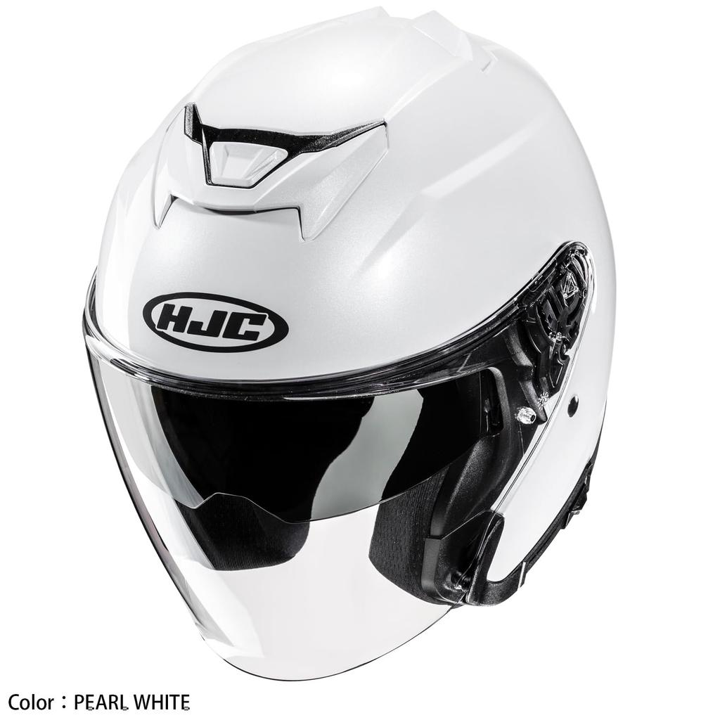 HJC HELMETS Motorcycle Helmet Jet Open Face Sun Visor Ventilation Internal Removable i31 Solid HJH273 METAL BLACK S Built-in (55 - 56cm)