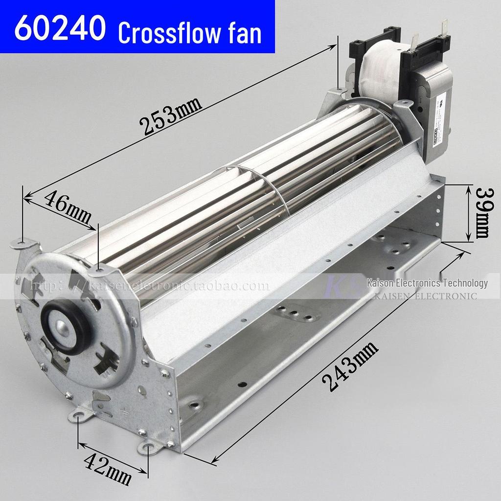 Length 120-480mm 220V Silent Tangential Flow Fan - High Temperature Resistant
