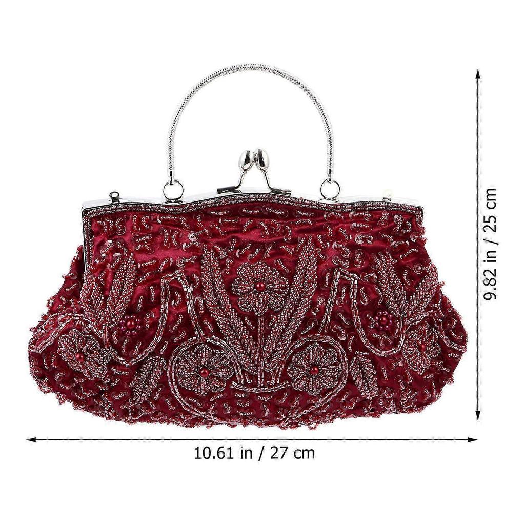 1 pièce Sac de Soirée Créatif pour Femme Sac de Fête à Broderie Faite Main Sac à Main