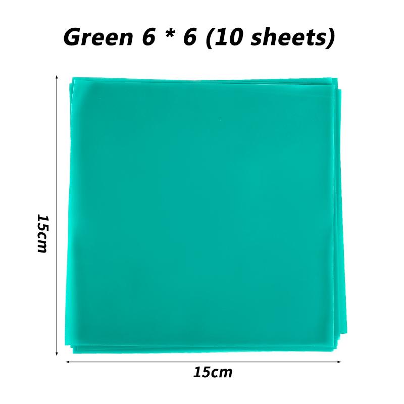 10Pcs Dental Rubber Dam Natural Latex Barrier Sheet 5x5 6x6 Inch for Dentist Oral Care Surgical Supplies
