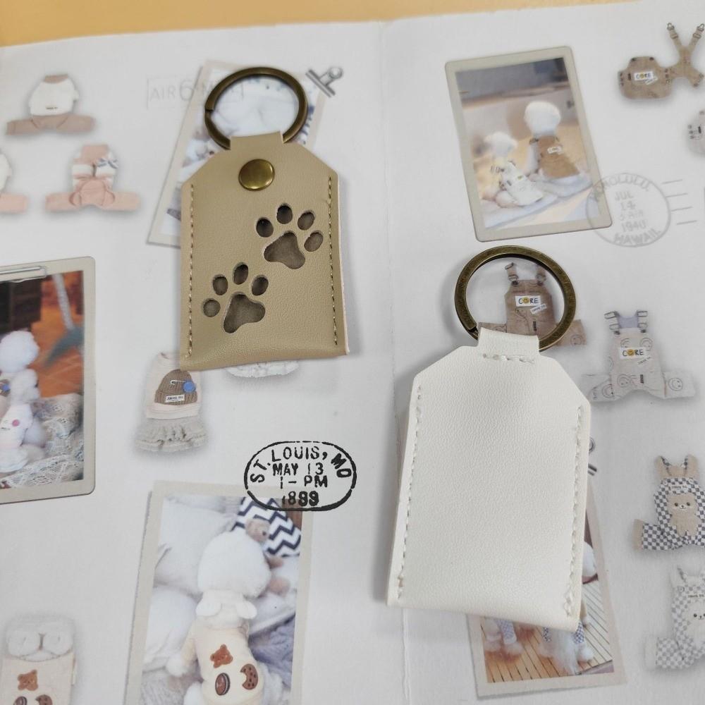 Puppy Pet Hair Storage Bag Cat Dog Claw Dogs Paw Pendant Cute Pet Hair Keychain  Unisex