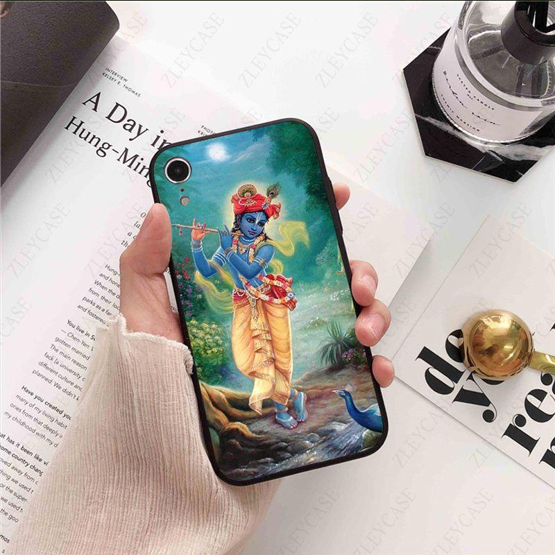

Красочный мягкий чехол для телефона «Господь Кришна» для iphone xr 11 12 13pro max 5S 6splus 7 8plus SE 12mini x xs max чехол для мобильных телефонов Iphone XR