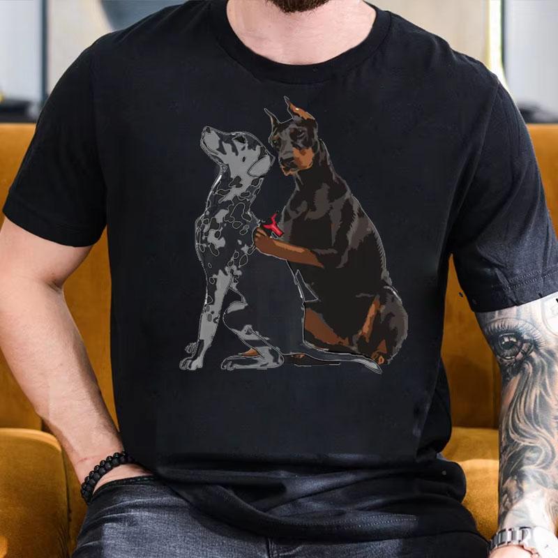 Funny and Lovely Dobbin Tattoo Dalmatian Dog Tshirt Mens Street Wear Shortsleeved Multipurpose Casual Loose Cotton Tshirt S