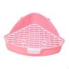 Kuweta dla królików Narożna miska 25x17x10cm Łatwa do czyszczenia Tacka na siusiu Małe zwierzęta
