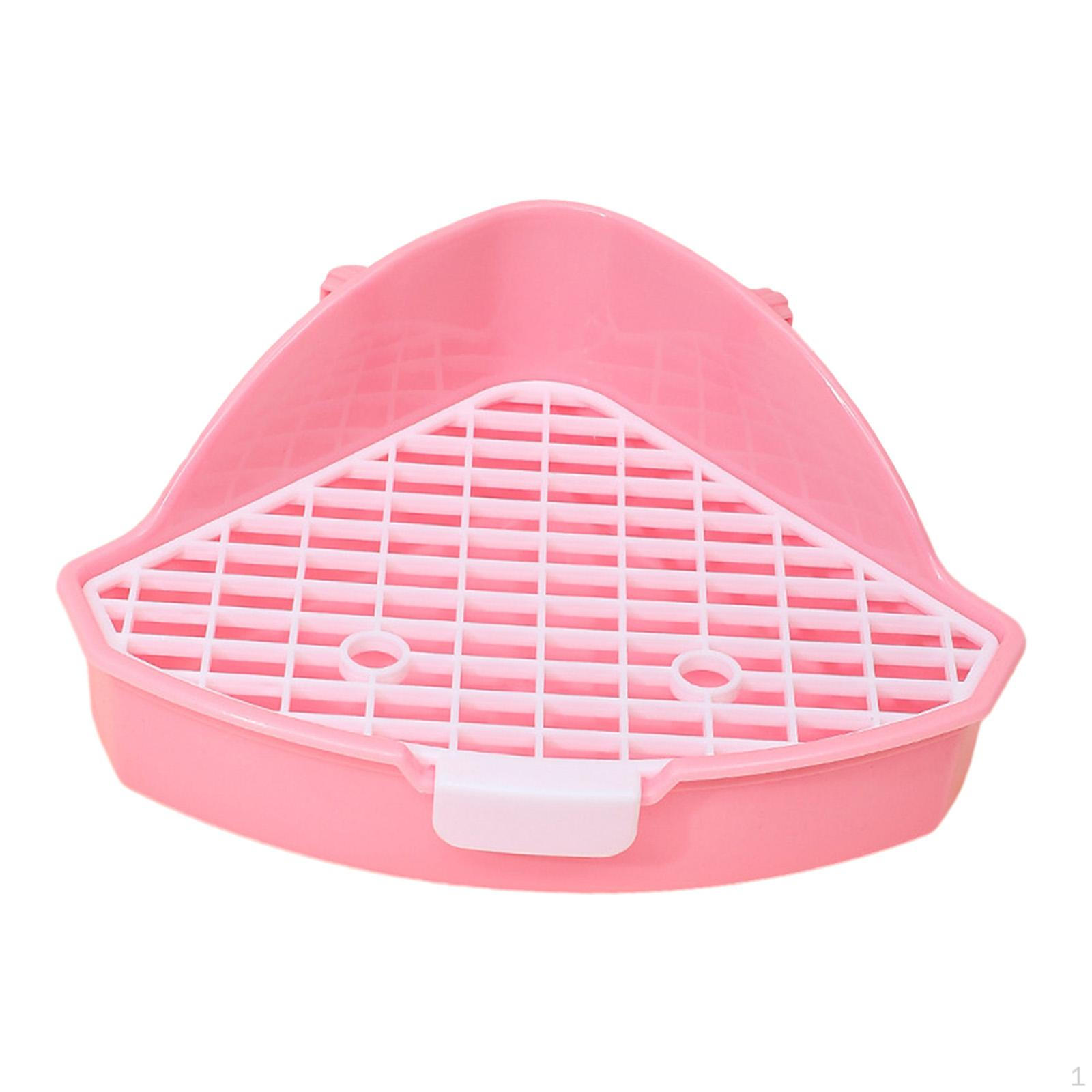 

Угловой лоток для кошачьего туалета 25x17x10 см, легко моющийся лоток для мочи, мелкие животные белый