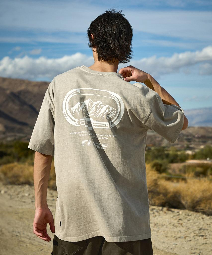 Peullukeu Carabiner Pigment Short Sleeve T-Shirt Beige Fst744