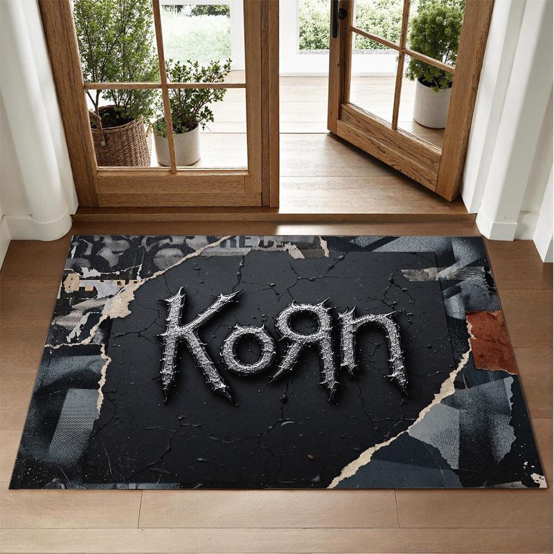 Korn Design Crystal Velvet Rug Soft Decorative Mat for Bedroom Entrance