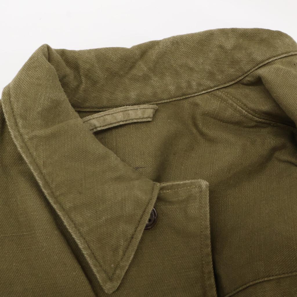 Vintage 1940s French Army Khaki Early Model M-47 Jacket Jacket 26 khakiUsed