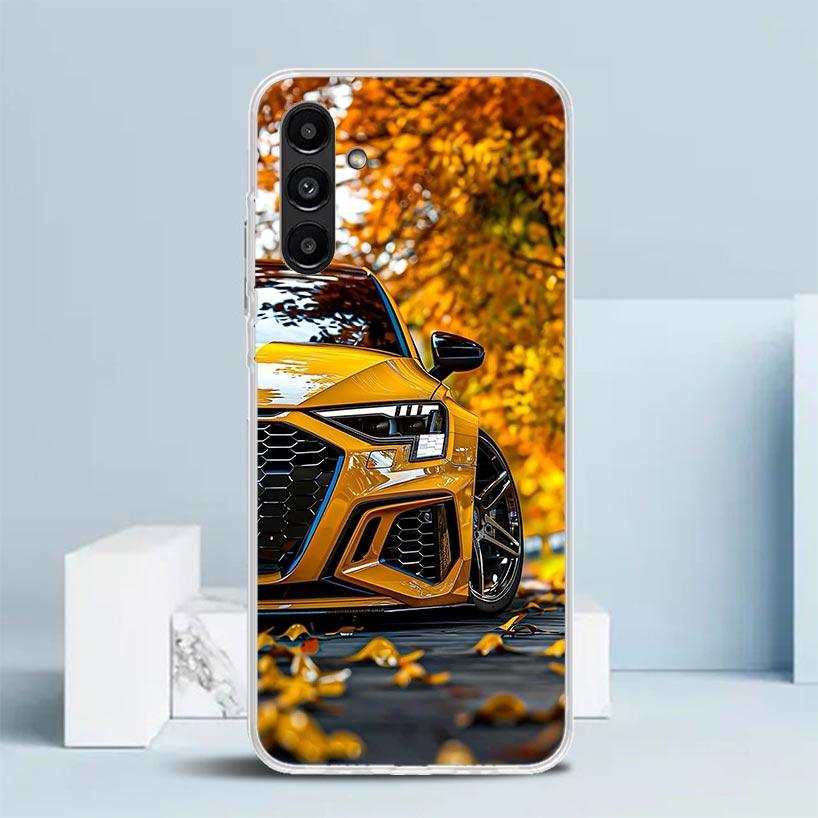 R-S 6 7 8 Sport Car Cover for Samsung Galaxy A17 A37 A57 A16 A26 A36 A56 A15 A14 A55 Phone Case A13 A53 A25 A35 A24 A34 A23 A33
