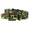 Leopard Print Women's Belt with Skull Design and Rhinestone Pin Buckle - Hip Hop Nightclub Style