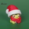 Stress Relief Frog Clicker 3D Printed Christmas Clicker, Santa Hat Finger for Gift Box Relief, Push Button Fidget Toy, Xmas Party Favors Toy
