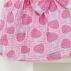 Cute Strawberry Pattern Dog Dress Ruffle Sleeveless Princess Dress with Bow Summer Breathable Puppy Outfit for Small Dogs Cats