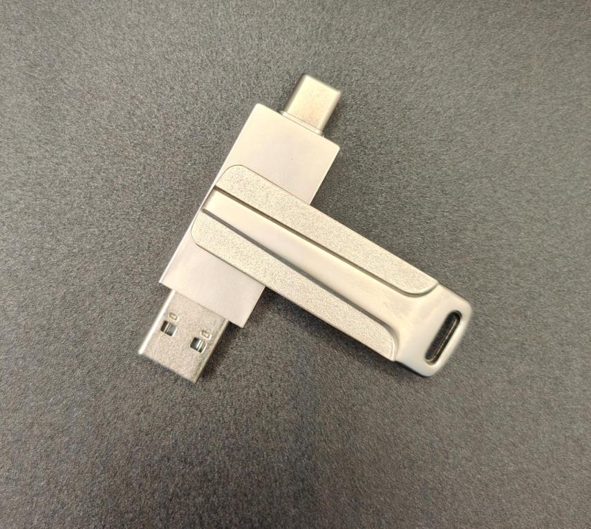 Dual-Interface USB-C & Android Flash Drive Shell for Mobile & Computer