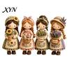 Craft Kit with Instructions Patchwork Girl DIY Kit, 3D Doll Sewing Set Pre-Cut No-sew Fabric Thread Needles, Cute for Home Decor Handmade Gift